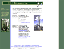 Tablet Screenshot of calpolymers.com